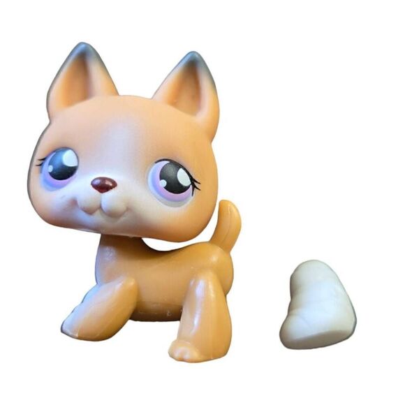Littlest Pet Shop LPS German Shepard With Cast Removable 2004 #112 - Picture 2 of 4